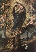 CARDUCHO, Vicente Vision of St Francis of Assisi fg oil